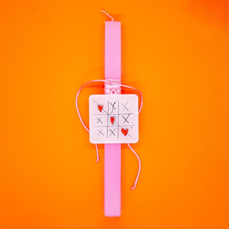 ❌⭕ Love Tic-Tac-Toe Candle